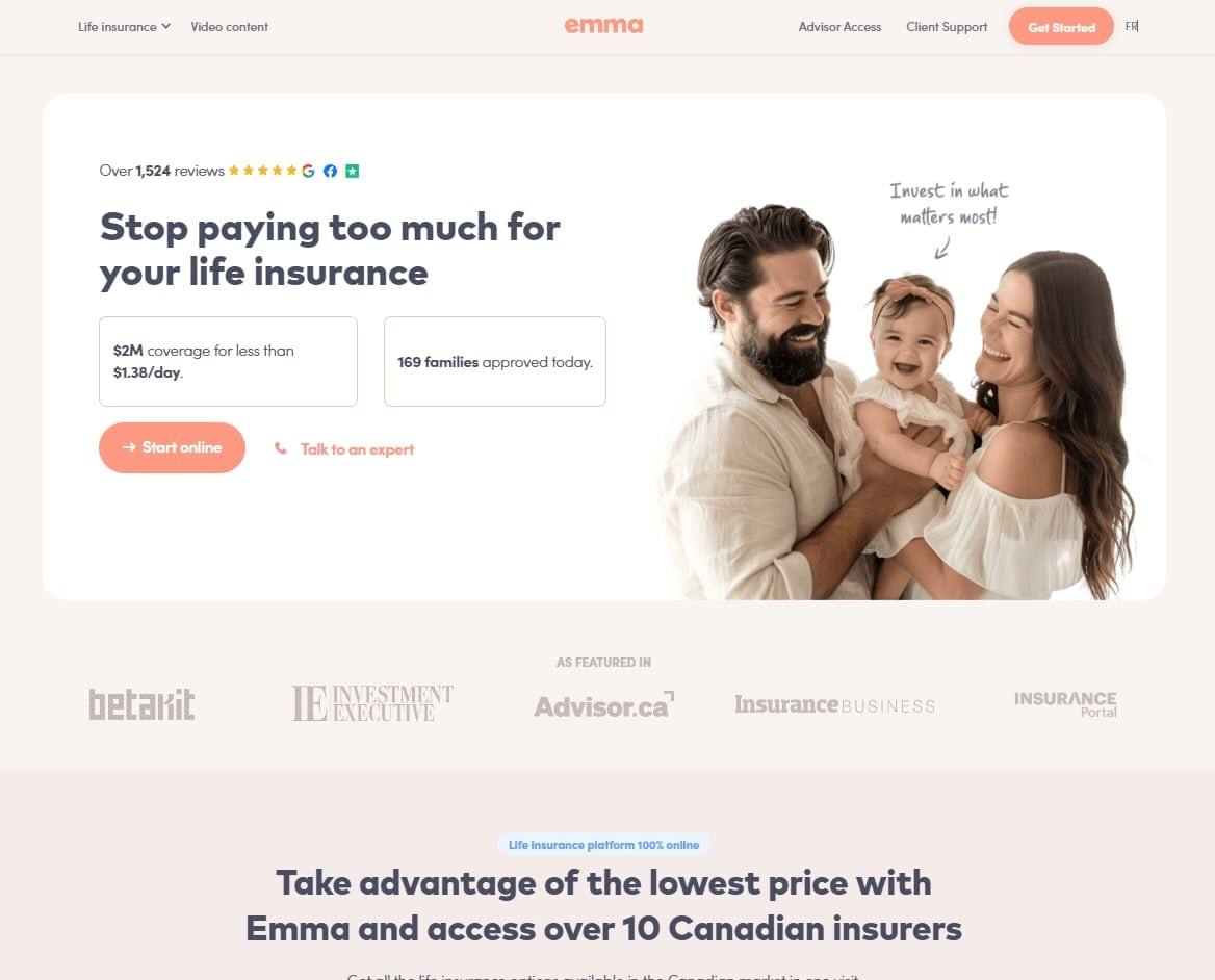 Emma.ca — Finanzdienstleistung