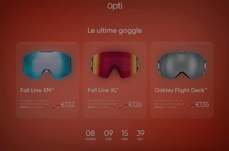 Live product landing page with pricing tiles and countdown scarcity